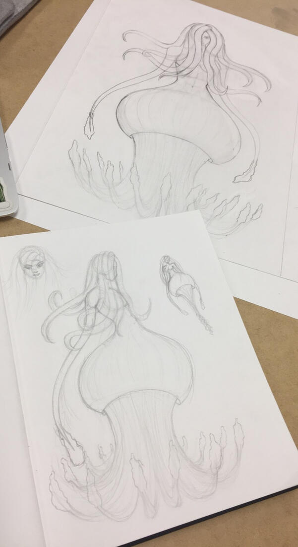 Character Sculpture Concept Drawing Character Sculpture Concept Drawing
